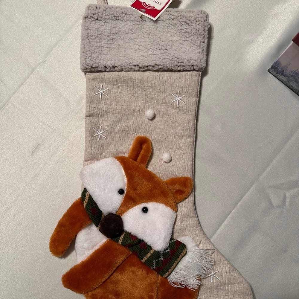 Holiday Time Fox Christmas Stockings